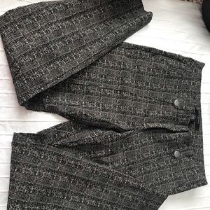 Ankle length high waisted pants